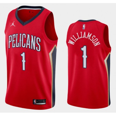 Maglia New Orleans Pelicans Zion Williamson 1 2020-21 Jordan Brand Statement Edition Swingman - Uomo